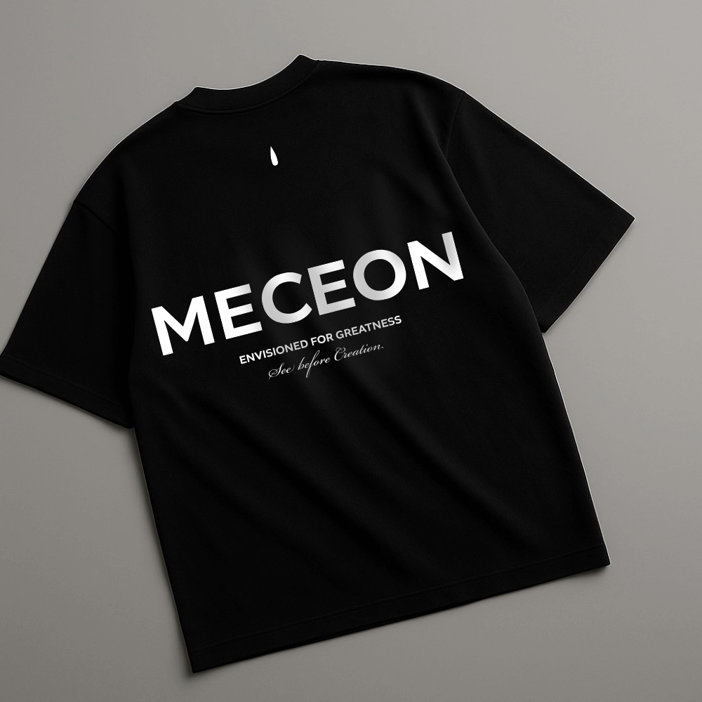 Meceon - Oversized-Shirt Black