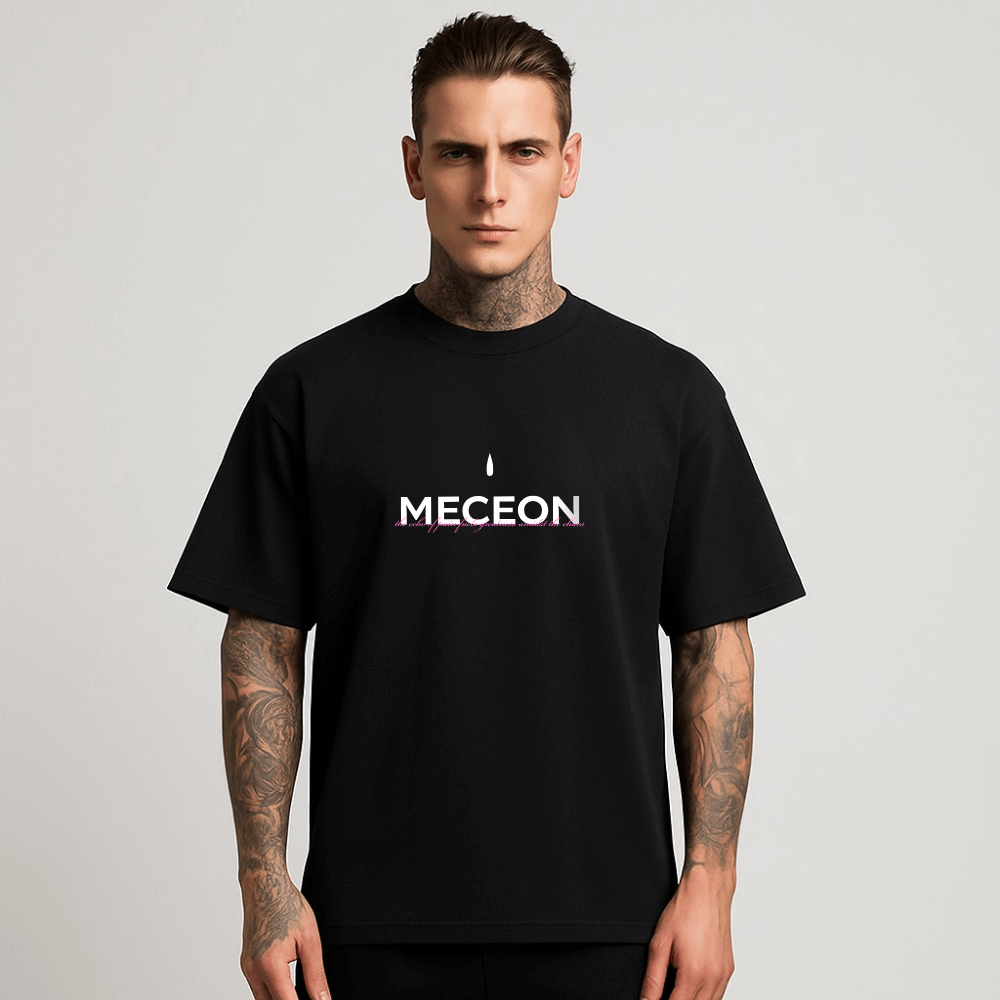 Meceon - Oversized-Shirt Black